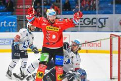 Pardubický útočník Tomáš Zohorna slaví gól v extralize