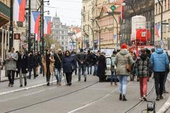 17. listopad 2021, státní svátek, Sametová revoluce, 17. 11. 2021, Národní třída, Hlávkova kolej