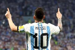 Lionel Messi slaví gól v semifinále MS 2022 Argentina - Chorvatsko