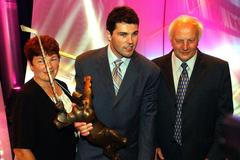 Jaromír Jágr s rodiči, Zlatá hokejka 2005