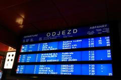 Zpoždění vlaků na Hlavním nádraží.