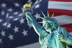 Socha svobody vlajka USA