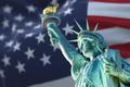 Socha svobody vlajka USA