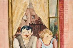 Wilhelm Lachnit (1899–1962) Muž a žena v okně 1923