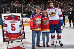 Šimon Kubíček se loučí s týmem Edmonton Oil Kings ve WHL