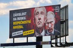 Babiš Putin billboard