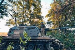 Ukrajina, voják, Charkovská oblast.