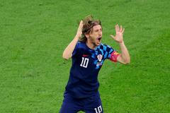 Luka Modrič v semifinále MS 2022 Argentina - Chorvatsko