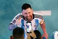 Lionel Messi slaví vítězství v semifinále MS 2022 Argentina - Chorvatsko