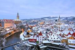 Ilustrační snímek, Český Krumlov, zima, sníh