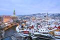 Ilustrační snímek, Český Krumlov, zima, sníh