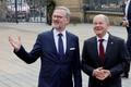 Petr Fiala a Olaf Scholz na Pražském hradě.