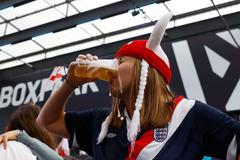 Fans gather for England v Germany in the Women's Euro 2022 final