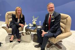 Petr Fiala, Giorgia Meloniová