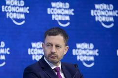 Slovenský premiér Eduard Heger na Světovém ekonomickém fóru v Davosu.