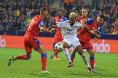 fotbal, Liga mistrů 2022/2023, Viktoria Plzeň - Bayern Mnichov, Eric Maxim Choupo-Moting