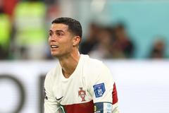 Zklamaný Cristiano Ronaldo po porážce ve čtvrtfinále MS 2022 Maroko - Portugalsko