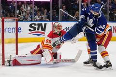 NHL: Daniel Vladař (Calgary Flames) - Michael Bunting (Toronto Maple Leafs)
