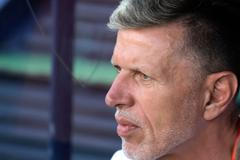 Jaroslav Šilhavý v zápase Ligy národů Španělsko - Česko