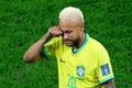 Smutný Neymar po porážce ve čtvrtfinále MS 2022 Chorvatsko - Brazílie
