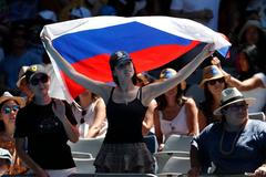 Australian Open, ruská vlajka