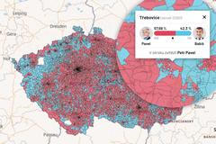 výsledky 2. kola prezidentských voleb 2023 v okrscích