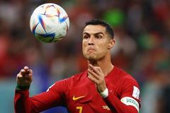 Ronaldo v zápase MS 2022 Portugalsko - Uruguay