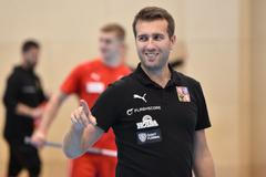 Trenér české florbalové reprezentace Jaroslav Berka