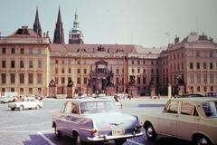 Pražský Hrad, retro, historie, Praha, domácí