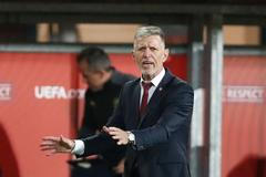 Kouč Jaroslav Šilhavý v zápase skupiny E kvalifikace MS Česko - Bělorusko