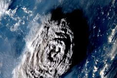 Výbuch sopky na Tonze