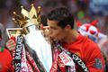 fotbal, anglická liga, Premier League, 2008/2009, Manchester United - Arsenal, Cristiano Ronaldo, trofej