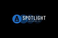 Spotlight - logo na černém pozadí