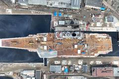 Rusové se snaží, aby opravili letadlovou loď Admirál Kuzněcov do roku 2023