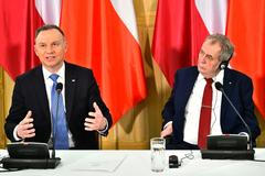 Miloš Zeman Andrzej Duda Polsko Česko