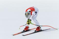 Ester Ledecká v cíli sjezdu na ZOH 2022 v Pekingu