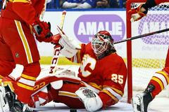 Calgary Flames goaltender Jacob Markstrom