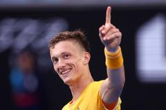 Jiří Lehečka v osmifinále Australian Open 2023