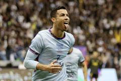 fotbal, přátelský zápas, Výběr ligy Saúdské Arábie - Paris St. Germain, Cristiano Ronaldo