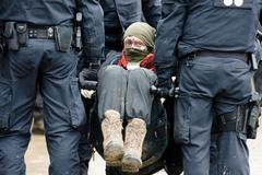 Lützerath policie zásah klima aktivisté