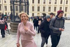 Hlavně, že není prezidentem Babiš, říkala na Pražském hradě Nerudová