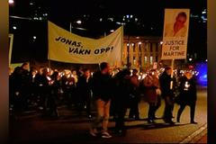 Pieta za zavražděnou norskou studentku Martinu Vik Magnussenovou (1. 12. 2008)