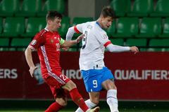 fotbal, kvalifikace Euro 2024, Moldavsko - Česko, Adam Hložek