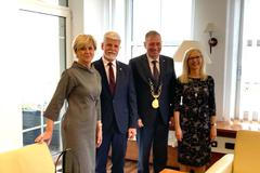 Prezident Pavel je na návštěvě Moravskoslezského kraje, setkal se s hejtmanem Vondrákem