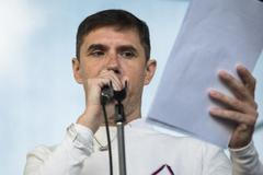 Protivládní demonstrace za demisi vlády 28. října 2022, Václavské náměstí - Ladislav Vrábel