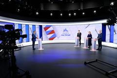 prezidentská debata, Andrej Babiš, Danuše Nerudová, Petr Pavel, televizní debata, TV Nova