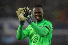 fotbal, Liga mistrů, 2021/2022, Chelsea v Malmö FF, Édouard Mendy