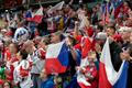 Čeští fanoušci v zápase Česko - Norsko na MS 2023