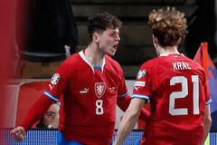 Ladislav Krejčí slaví gól v kvalifikaci ME 2024 Česko - Polsko