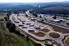 Dálnice, D1, odpočívadlo, odpočívka, kamiony, Střechov